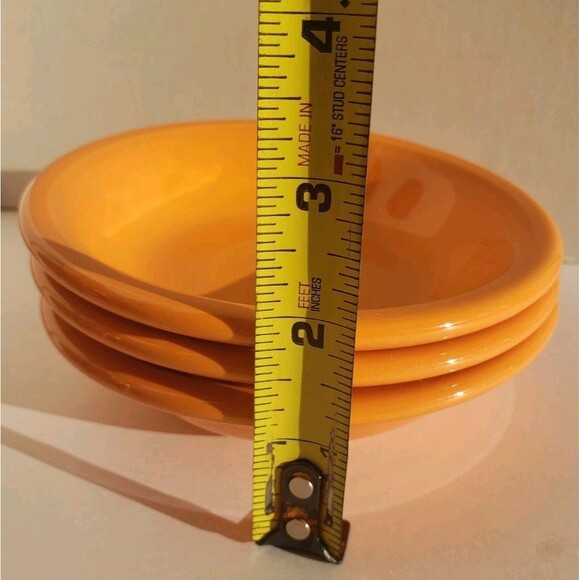 Lot Of 4! Fiestaware Tangerine Bowls 5 3/8" Stacking Fruit Berry Dessert HLC - Picture 8 of 8